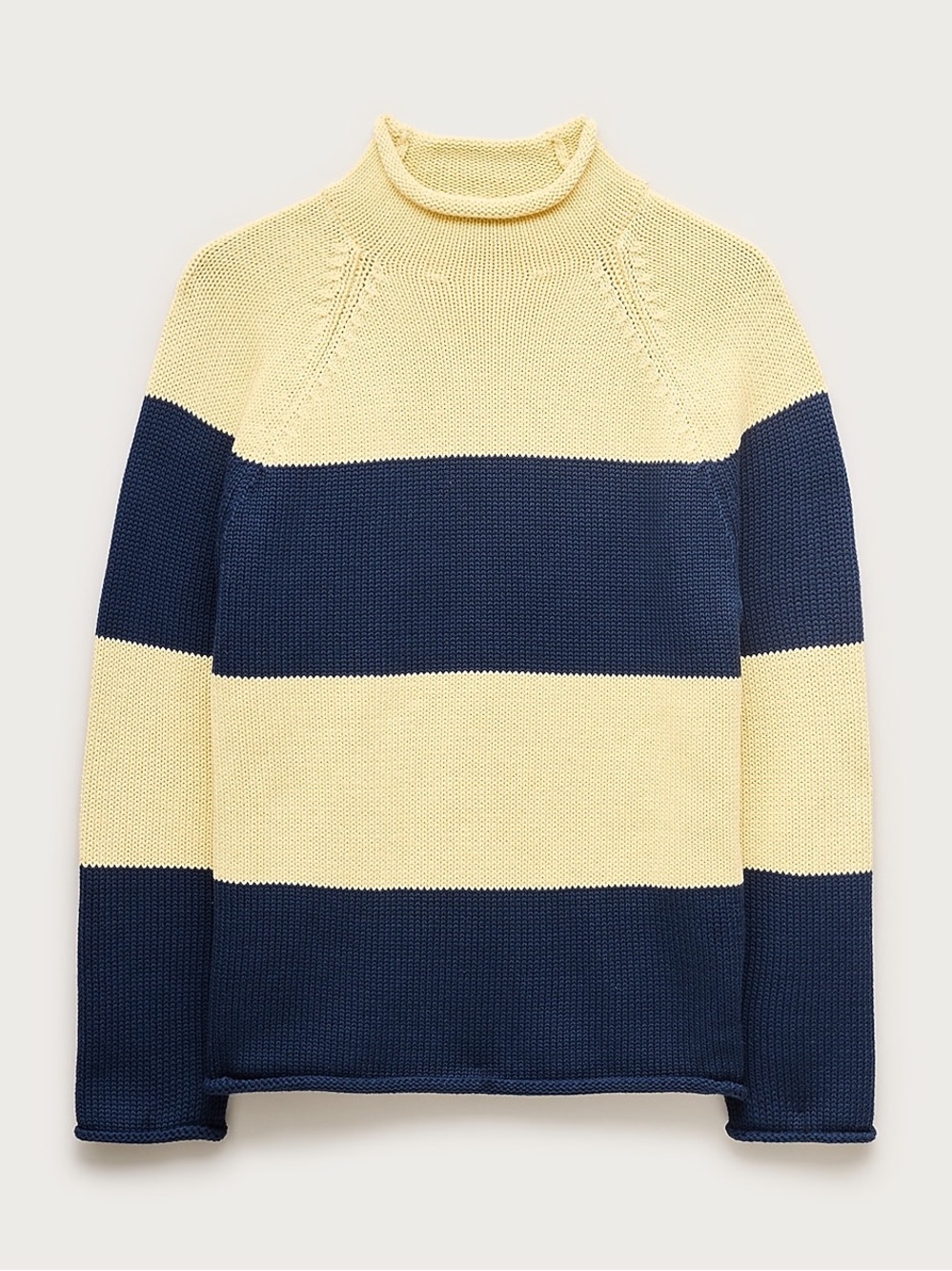 J.CREW 1988 Rollneck Sweater in Rugby Stripe, Size M